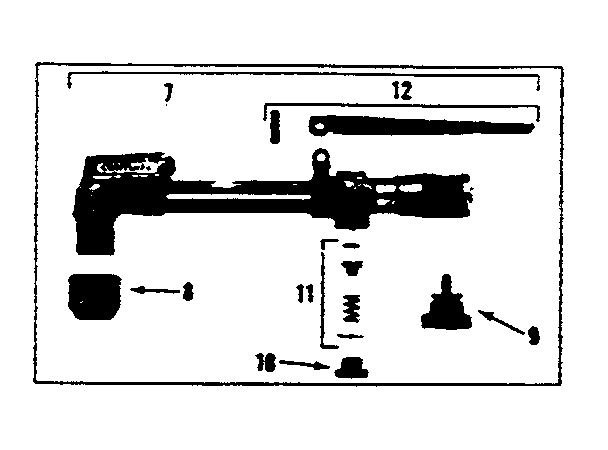 Cutting Attachment Diagram and Parts List for 31354422  Craftsman Welder