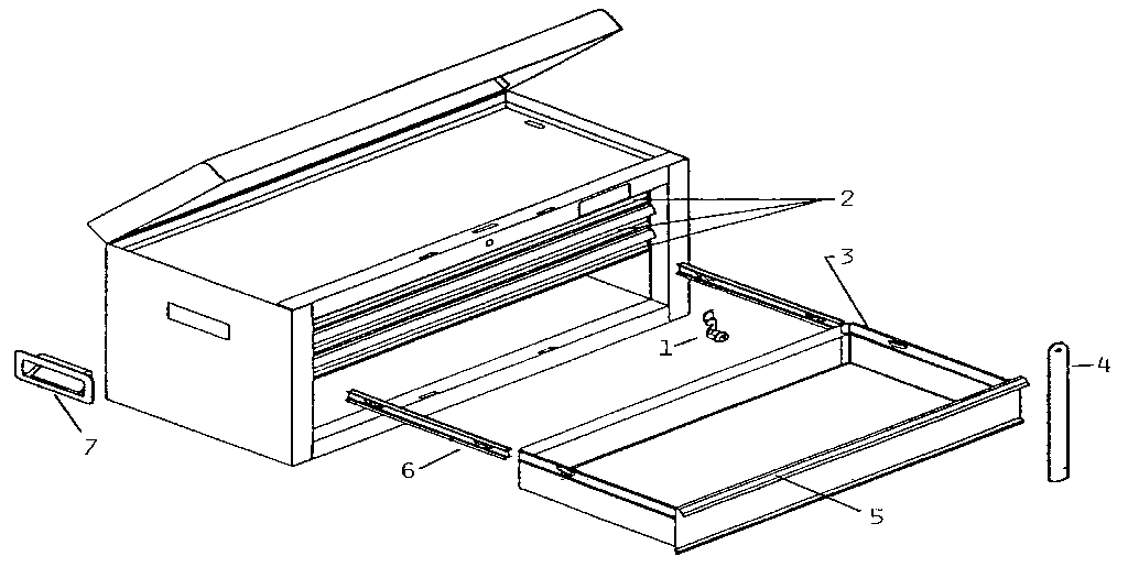 Unit Parts Diagram and Parts List for 65784  Craftsman Tool Stand & Cart