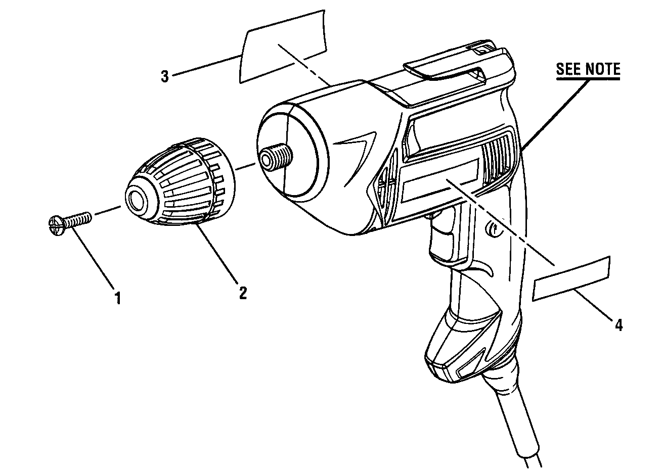 Drill Diagram and Parts List for 315281260  Craftsman Boring Machine