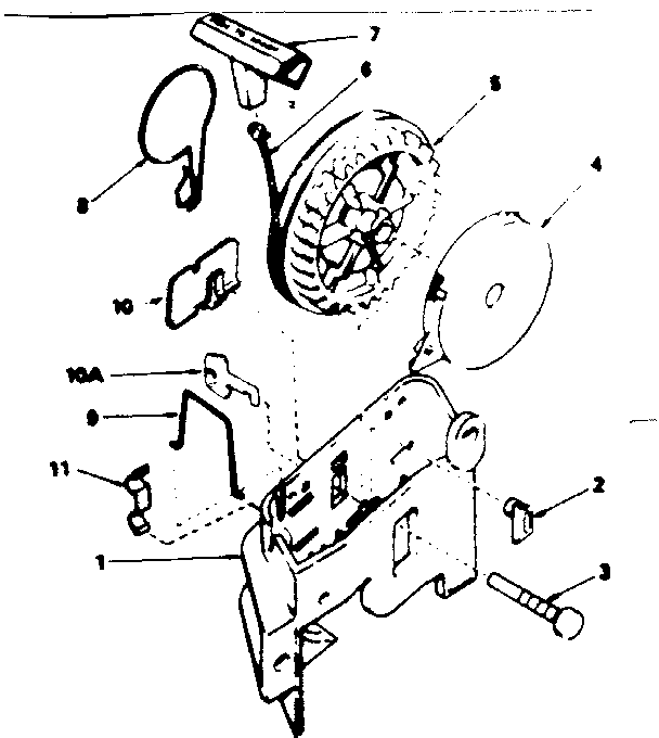 Rewind Starter No. 580631 Diagram and Parts List for 143354492  Craftsman Engine