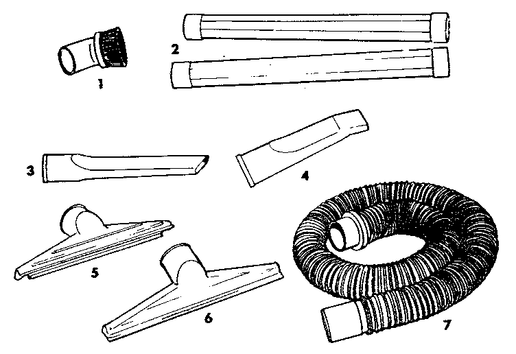 2-1/2" Diameter Plastic Accessories Diagram and Parts List for 113179460  Craftsman Filters & Accessories