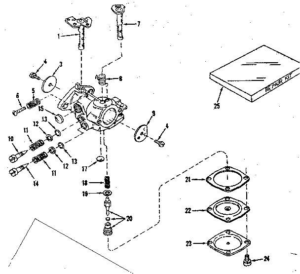 Carburetor No. 30119 (power Products #0234-14) Diagram and Parts List for 143102010  Craftsman Engine