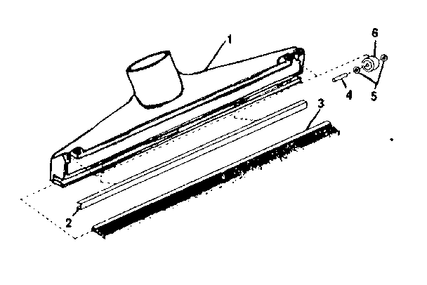 Wide Nozzle Diagram and Parts List for 75817830  Craftsman Utility Vacuum