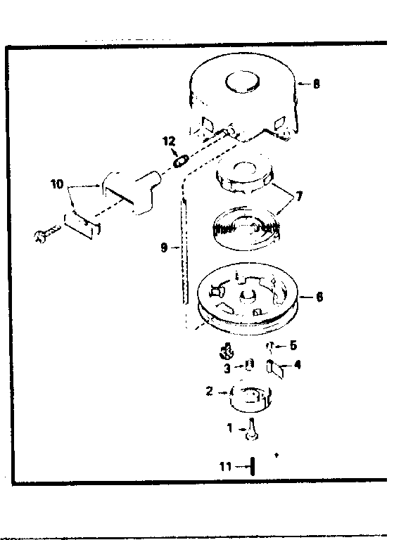 Rewind Starter No. 590420a Diagram and Parts List for 143751022  Craftsman Engine