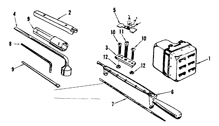 Optional Equipment Diagram and Parts List for 91762810  Craftsman Chainsaw