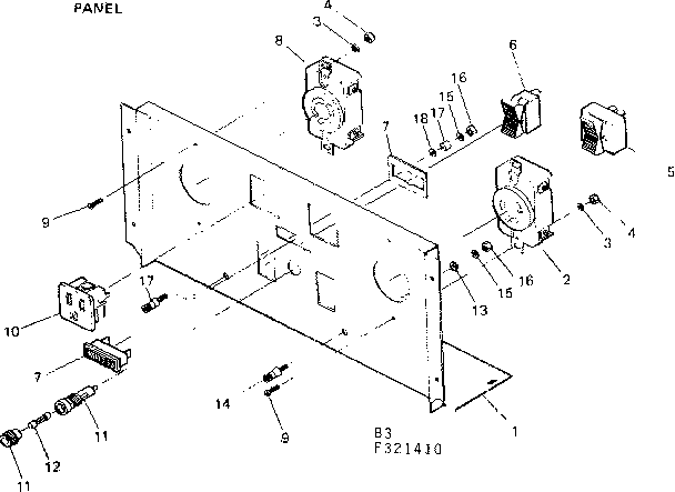 Panel Diagram and Parts List for 580321410  Craftsman Engine