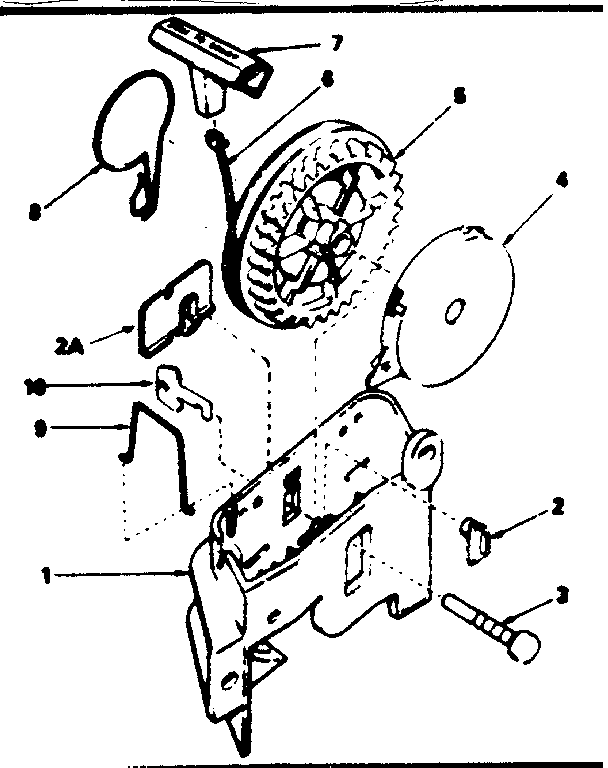 Rewind Starter No. 59531 Diagram and Parts List for 143324012  Craftsman Engine