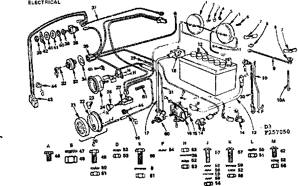 16 Garden Tractor/electrical Diagram and Parts List for 917257050  Craftsman Lawn Tractor