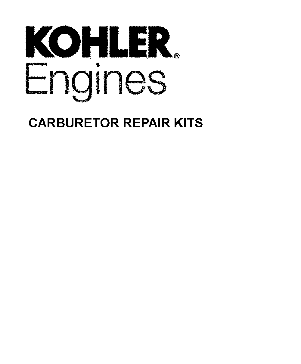 Carburetor repair kits Diagram and Parts List for CMXGRAM1130043  Craftsman Lawn Tractor