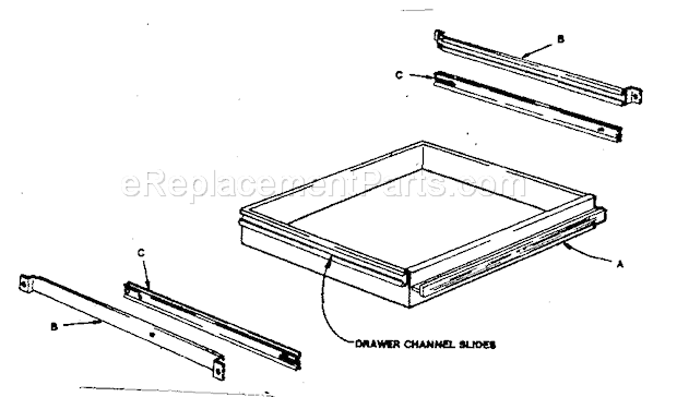 Unit Parts Diagram and Parts List for 70610219  Craftsman Workbench