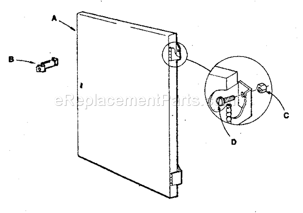 Unit Parts Diagram and Parts List for 70610338  Craftsman Workbench