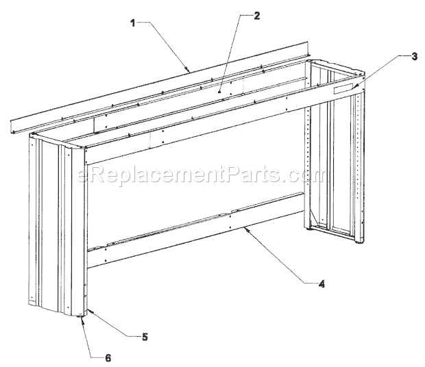 Workbench Diagram and Parts List for 706149400  Craftsman Workbench