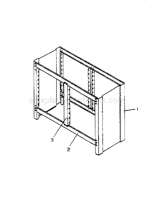 Unit Parts Diagram and Parts List for 706655410  Craftsman Workbench