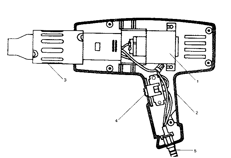 Unit Parts Diagram and Parts List for 900117780  Craftsman Heat Gun
