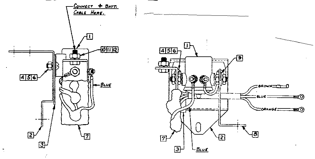 Starter Solenoid Assembly Diagram and Parts List for 5803155  Craftsman Generator