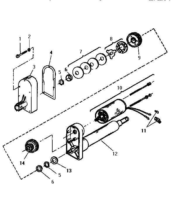 Electric Actuator Diagram and Parts List for 917242440  Craftsman Lawn Tractor