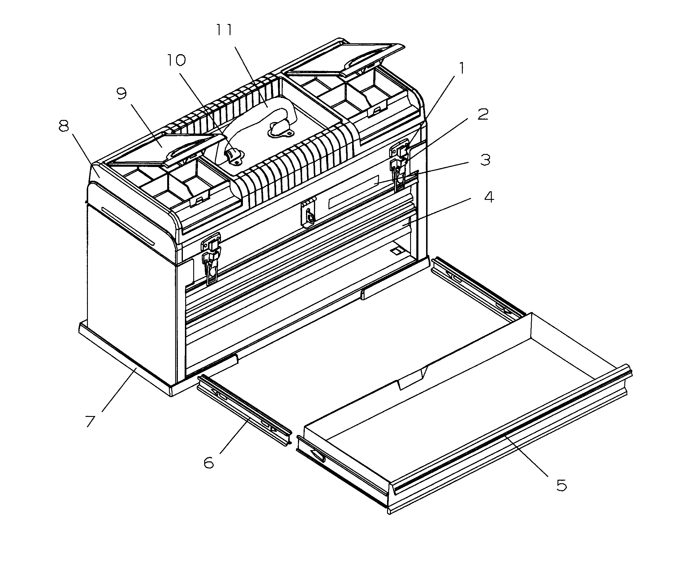 Tool Box Diagram and Parts List for 706655082  Craftsman Tool Stand & Cart