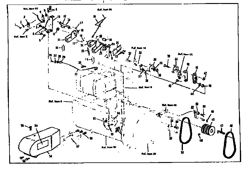 Drive Assembly Diagram and Parts List for 536918400  Craftsman Snow Blower