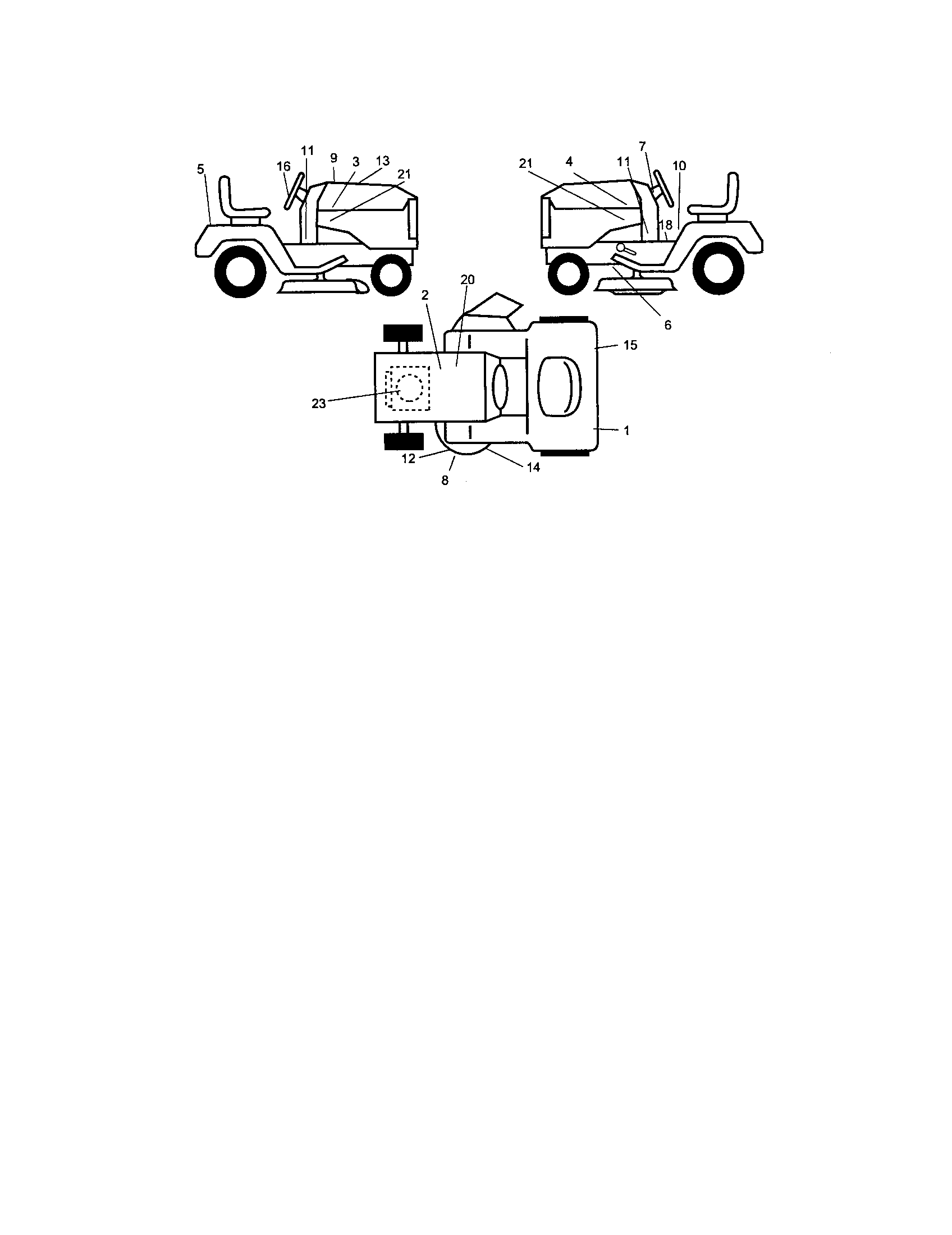 Decals Diagram and Parts List for 917275642  Craftsman Lawn Tractor
