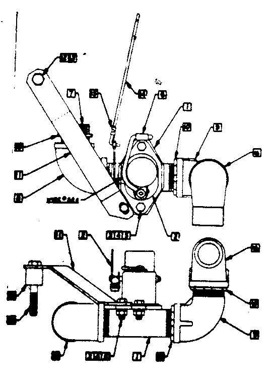 Choke Assembly Diagram and Parts List for 58057611  Craftsman Engine