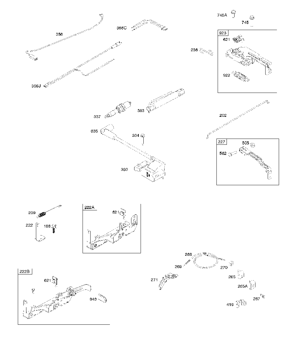 Armature/controls/electrical system/spark plug Diagram and Parts List for CMXGMAM7815145  Craftsman Lawn Mower