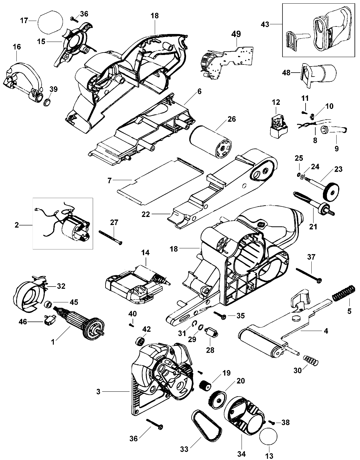 Default Diagram and Parts List for 11722 Type 2 Craftsman 
