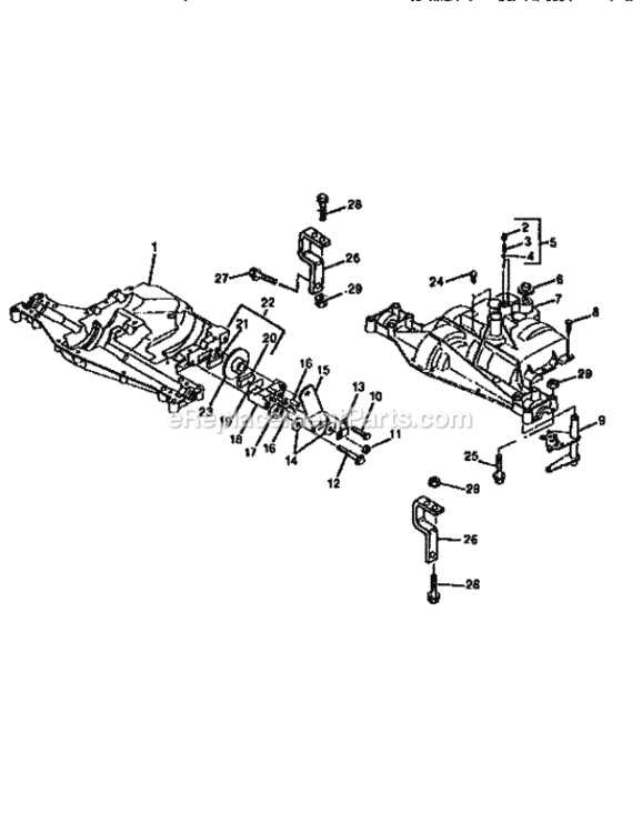 Page K Diagram and Parts List for 750256050  Craftsman Lawn Tractor