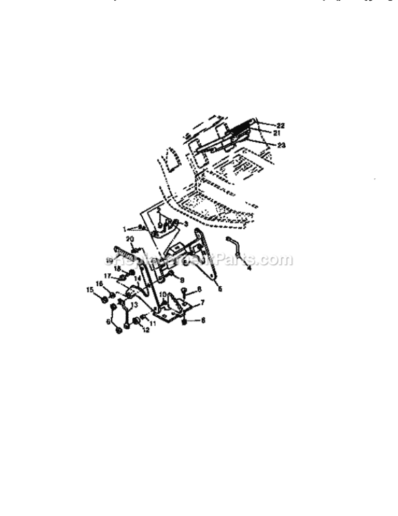 Page G Diagram and Parts List for 750256050  Craftsman Lawn Tractor