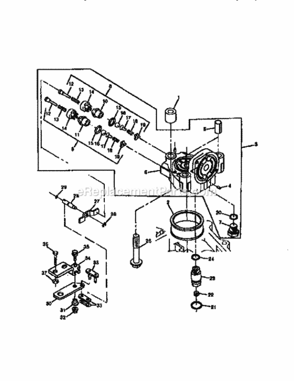 Page L Diagram and Parts List for 750256060  Craftsman Lawn Tractor