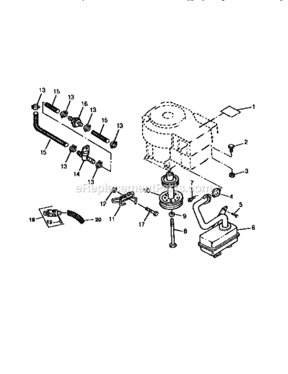 Page R Diagram and Parts List for 750256060  Craftsman Lawn Tractor