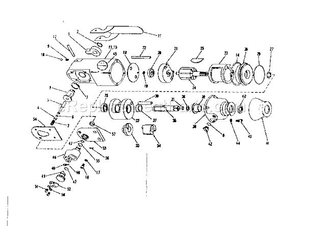 Unit Parts Diagram and Parts List for 75618802  Craftsman Wrench