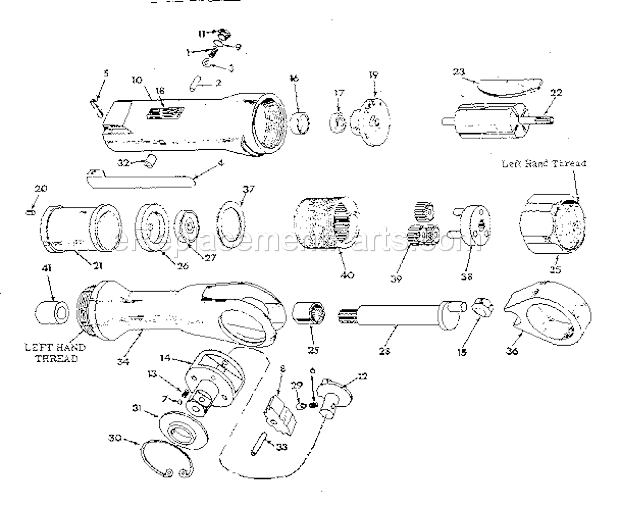 Unit Parts Diagram and Parts List for 756188030  Craftsman Wrench
