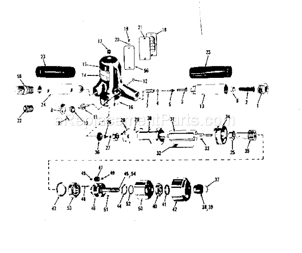 Unit Parts Diagram and Parts List for 75618836  Craftsman Sander Polisher