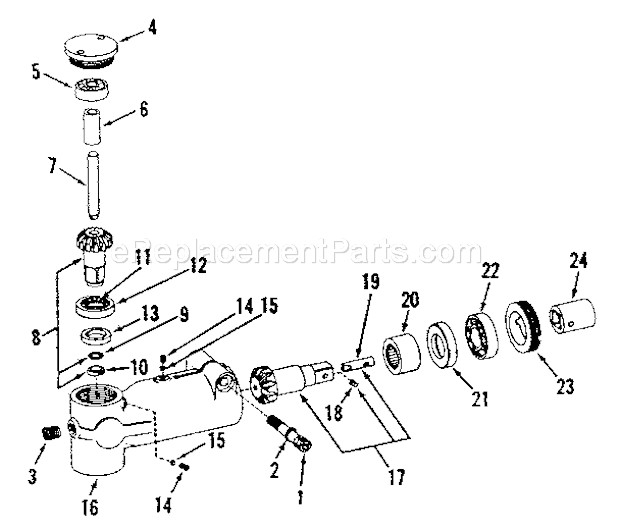 Unit Parts Diagram and Parts List for 756188450  Craftsman Drill