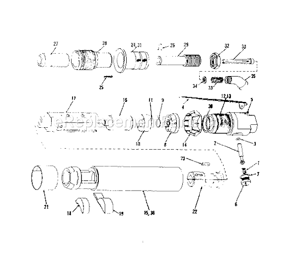 Unit Parts Diagram and Parts List for 75618855  Craftsman Scaler