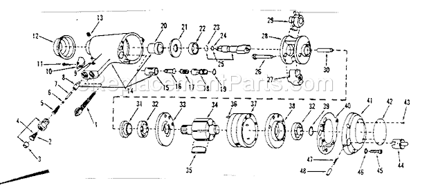Unit Parts Diagram and Parts List for 75618870  Craftsman Wrench