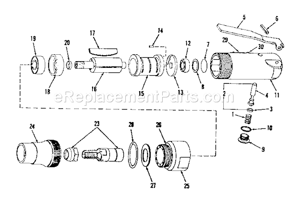 Unit Parts Diagram and Parts List for 756188750  Craftsman Grinder
