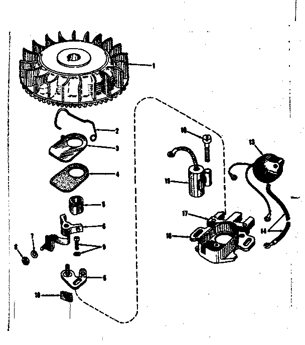Magneto (phelon F-3220-m3) Diagram and Parts List for 143102130  Craftsman Engine