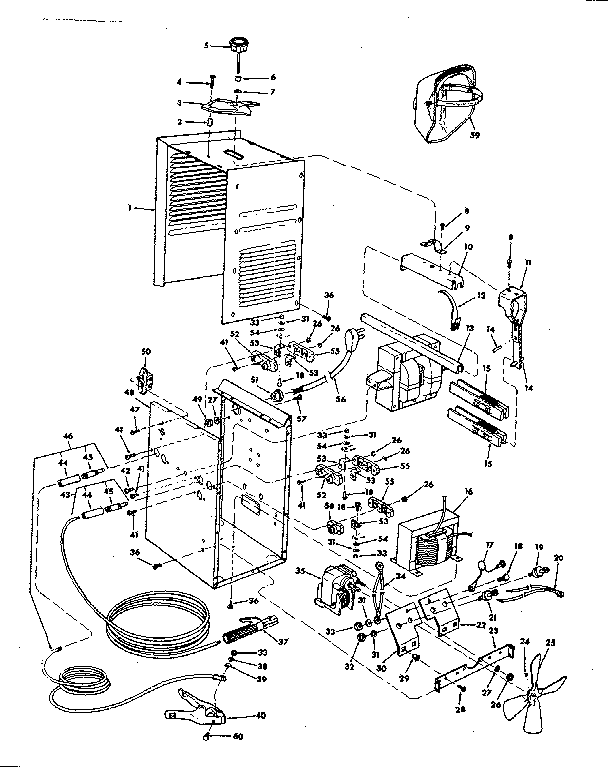 Craftsman Ac 230 Amp/dc 140 Amp Welder Diagram and Parts List for 113201892  Craftsman Welder