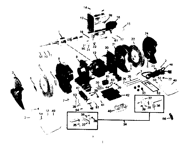 Unit Parts Diagram and Parts List for 39719470  Craftsman Grinder
