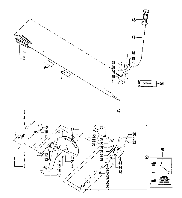 Replacement Parts Diagram and Parts List for 358795350  Craftsman Edger