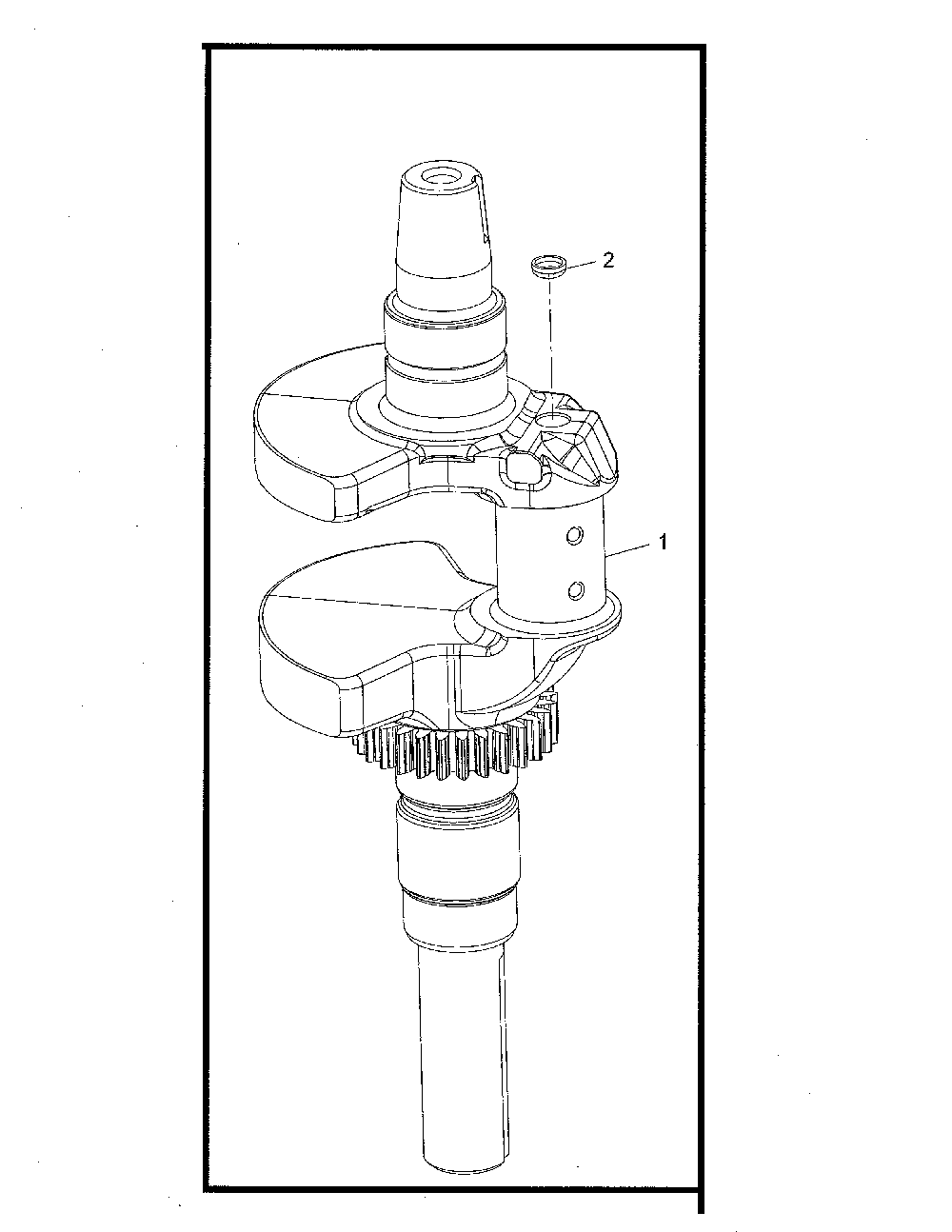 Crankshaft Diagram and Parts List for 96042022000  Craftsman Lawn Tractor