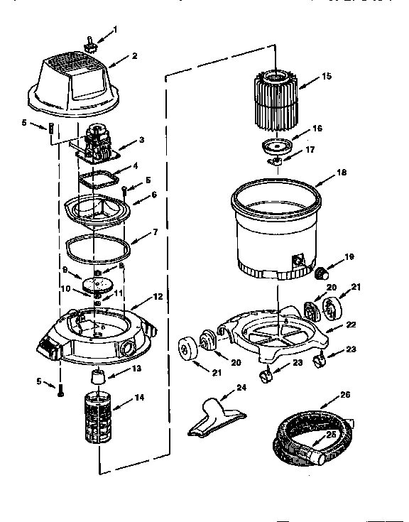 Unit Diagram and Parts List for 113177040  Craftsman Filters & Accessories