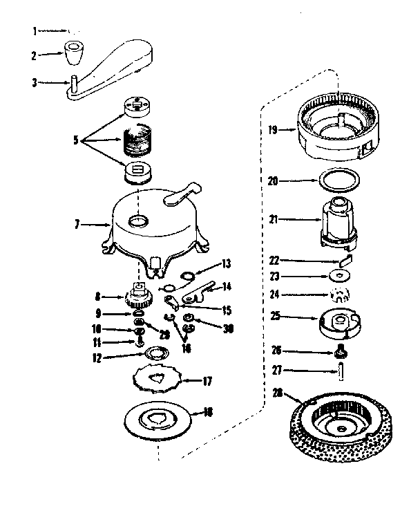 No-pull Starter Diagram and Parts List for 143125021  Craftsman Engine