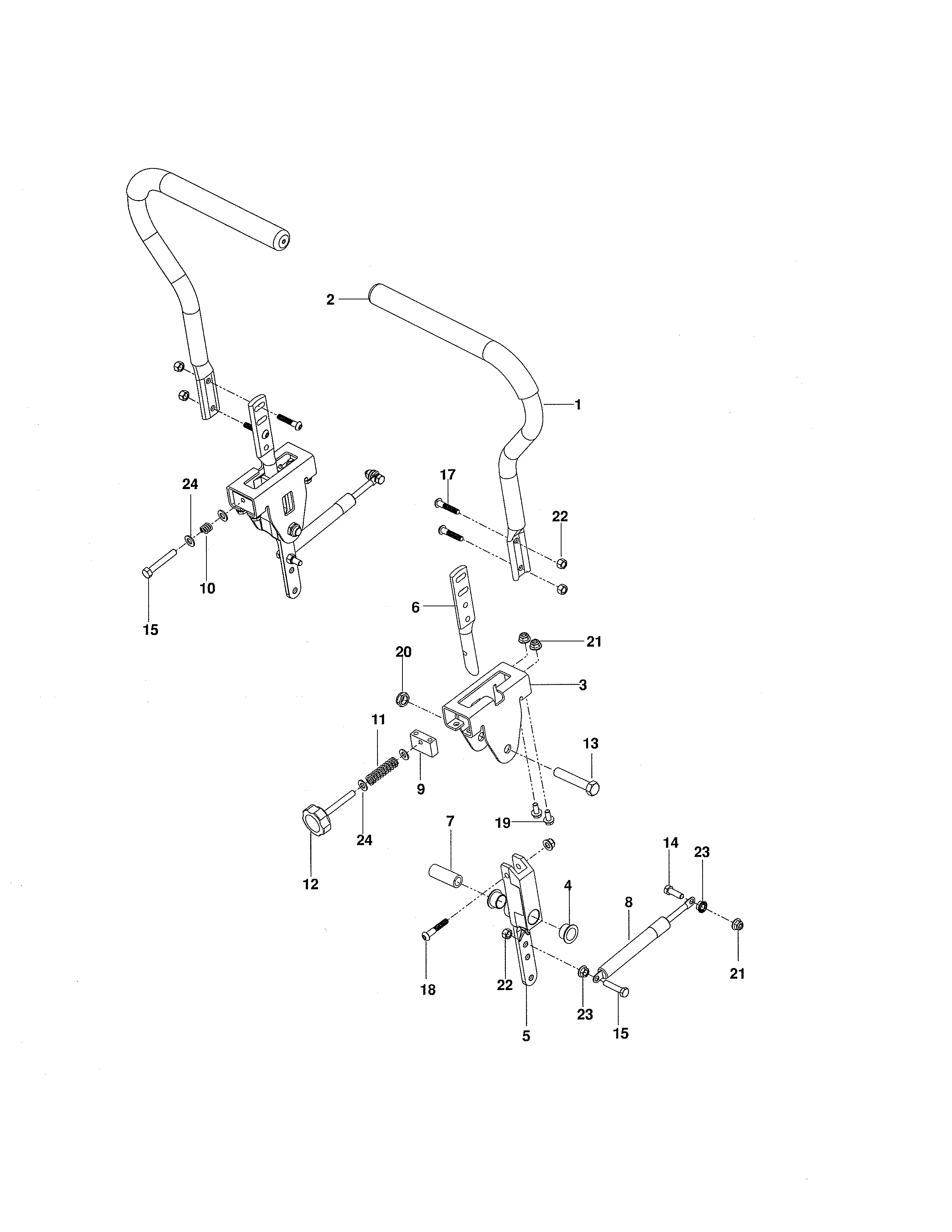 Steering Diagram and Parts List for 917289821  Craftsman Engine