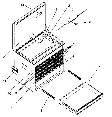 Chest Assy Diagram and Parts List for 706619400  Craftsman Tool Stand & Cart