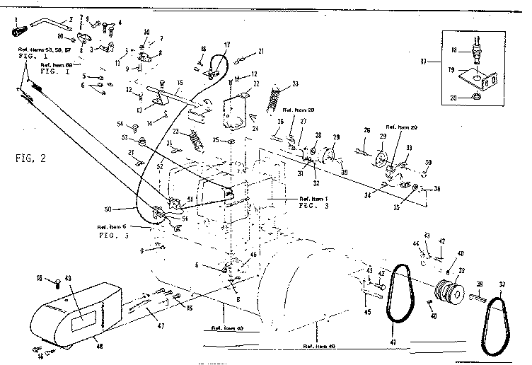 Throwout Handel Diagram and Parts List for 536906101  Craftsman Snow Blower