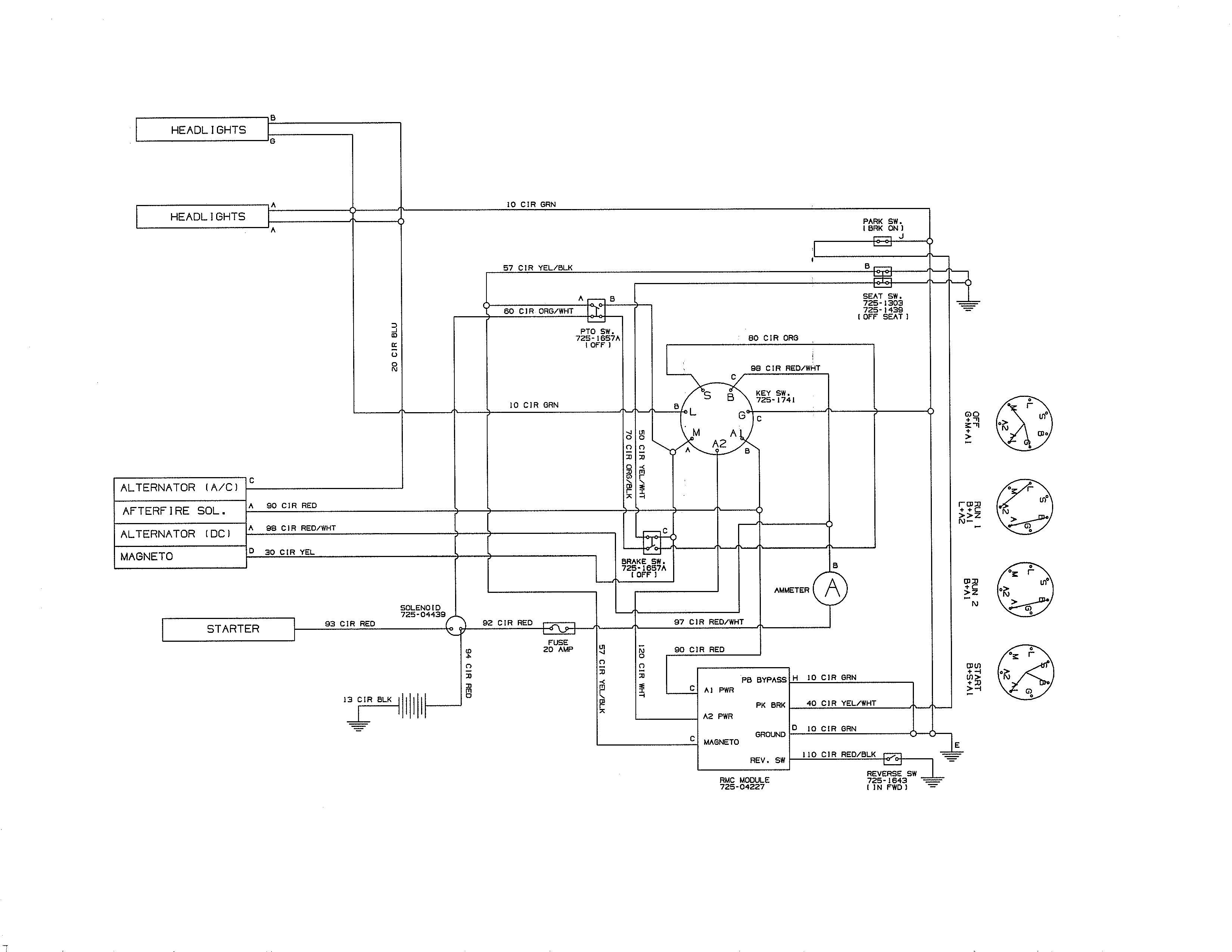 Diagram Diagram and Parts List for 247203775  Craftsman Lawn Tractor