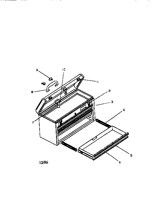 Unit Parts Diagram and Parts List for 706653371  Craftsman Tool Stand & Cart