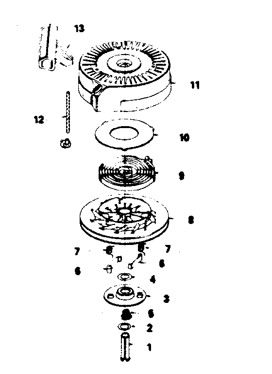 Rewind Starter Diagram and Parts List for 143384552  Craftsman Engine